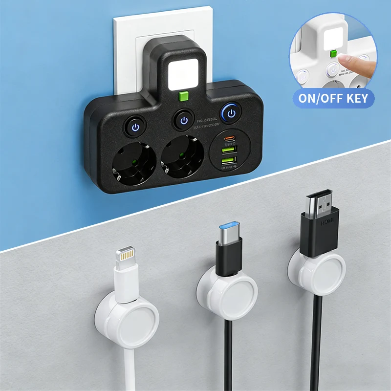 🎉 Neujahrsgeschenk – 50% RABATT!🔌 Intelligente Steckdosenleiste mit USB & Nachtlicht – Vielseitig & Sicher!