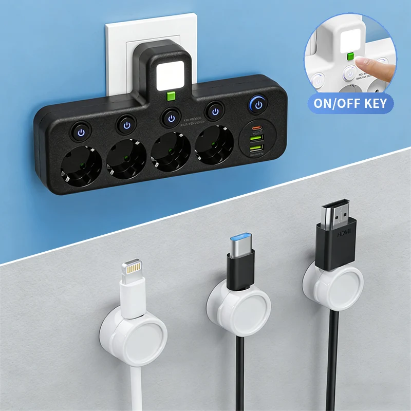 🎉 Neujahrsgeschenk – 50% RABATT!🔌 Intelligente Steckdosenleiste mit USB & Nachtlicht – Vielseitig & Sicher!