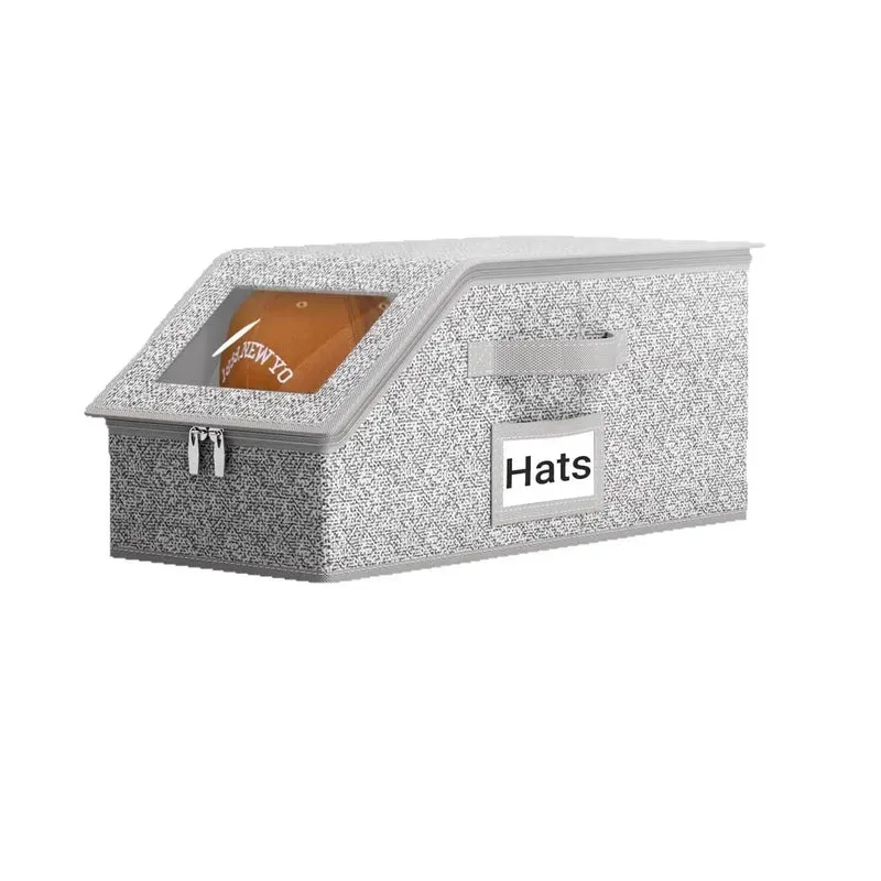 🧢 50 % RABATT! 🎉 Stapelbare Boxen für Mützen – transparent, modular und platzsparend ⚾📦