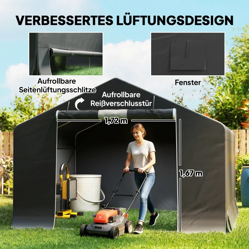 Gartenschuppen Fahrradschuppen Schuppen Garagenzelt Zelt