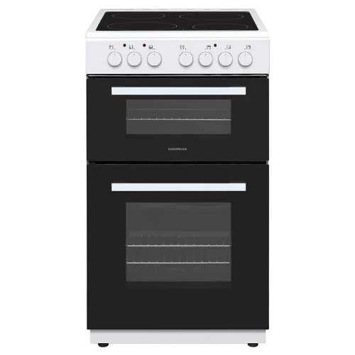 NordMende 50CM freistehend Electric Herd - Weiß & Schwarz | CTEC53WH