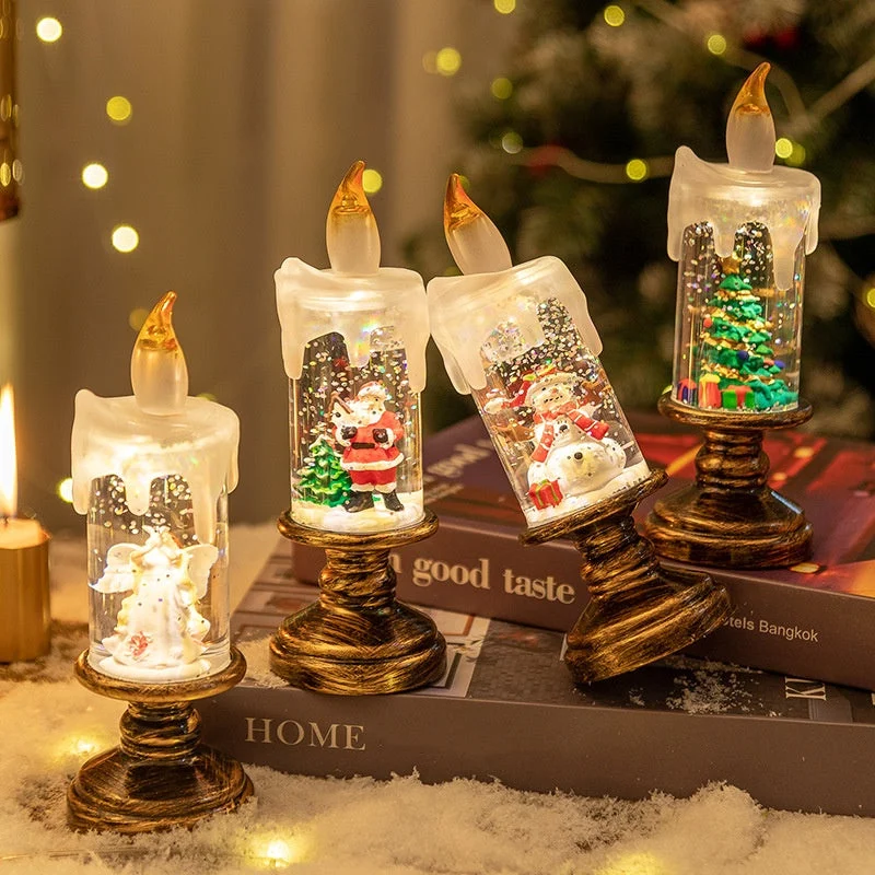 ⌛ Nur noch 3 Tage – 50 % auf alles! ⏰🎄Batteriebetriebene beleuchtete Weihnachts-Schneekugelkerze