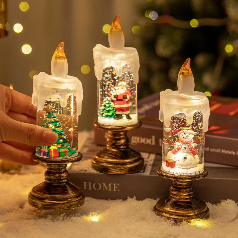 ⌛ Nur noch 3 Tage – 50 % auf alles! ⏰🎄Batteriebetriebene beleuchtete Weihnachts-Schneekugelkerze