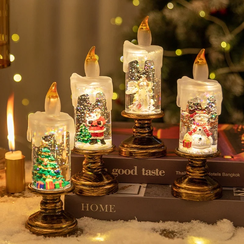 ⌛ Nur noch 3 Tage – 50 % auf alles! ⏰🎄Batteriebetriebene beleuchtete Weihnachts-Schneekugelkerze