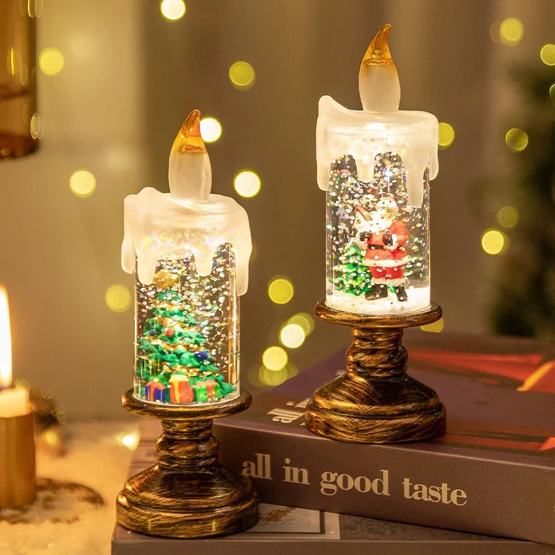 ⌛ Nur noch 3 Tage – 50 % auf alles! ⏰🎄Batteriebetriebene beleuchtete Weihnachts-Schneekugelkerze