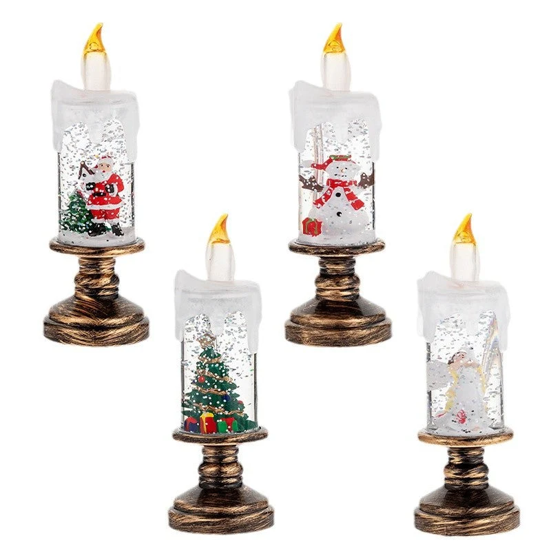 ⌛ Nur noch 3 Tage – 50 % auf alles! ⏰🎄Batteriebetriebene beleuchtete Weihnachts-Schneekugelkerze