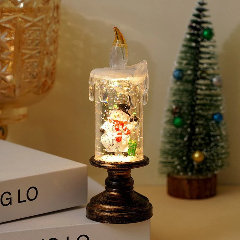 ⌛ Nur noch 3 Tage – 50 % auf alles! ⏰🎄Batteriebetriebene beleuchtete Weihnachts-Schneekugelkerze