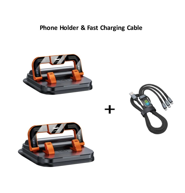 ✨✨ 360° drehbarer, faltbarer Handyhalter - 50 % Rabatt🚙🚙Universelles Design, rutschfeste Unterseite, geeignet für Schreibtisch, Auto und Reisen 🚗💻
