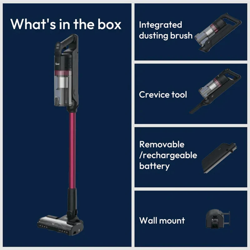 Hoover HF1 MAX Bagless Akkustaubsauger - Magenta | HF1M10H