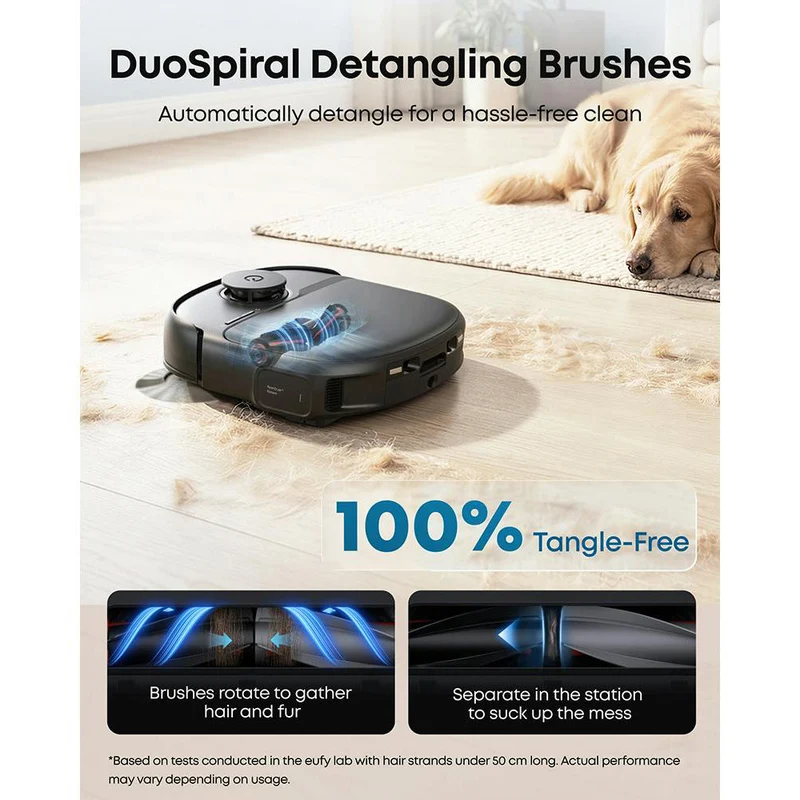 Eufy Omni C28A Bagless Robot Staubsauger mit Accessory Kit - Schwarz | T211AV10