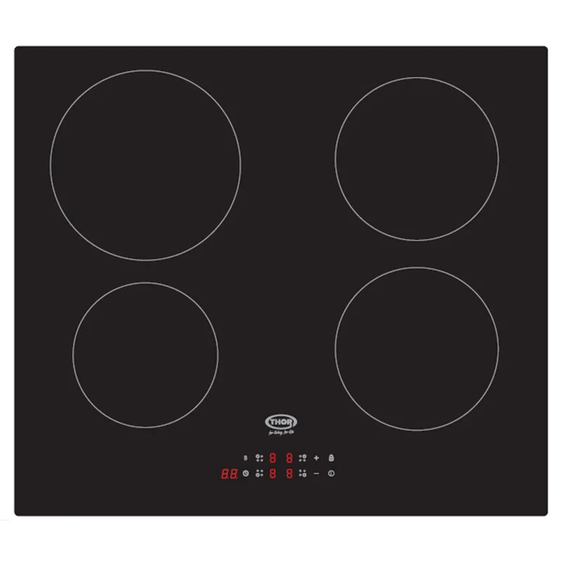 Thor 60CM 4 Zone Ceramic Kochfeld - Schwarz | T154MDINTC