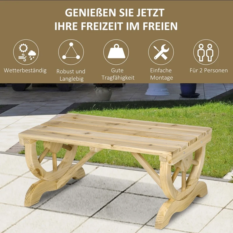 Gartenbank Wetterfest Sitzbank Holzbank Gartenmöbel