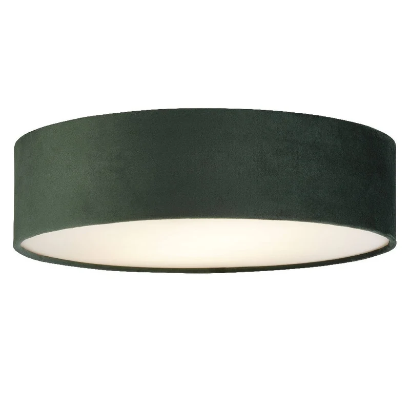 Skanto | Grüne Samt- & Opal-Diffusor Vintage Runde Deckenleuchte 38cm