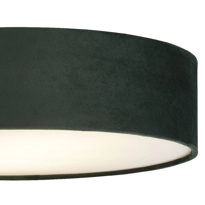 Skanto | Grüne Samt- & Opal-Diffusor Vintage Runde Deckenleuchte 38cm