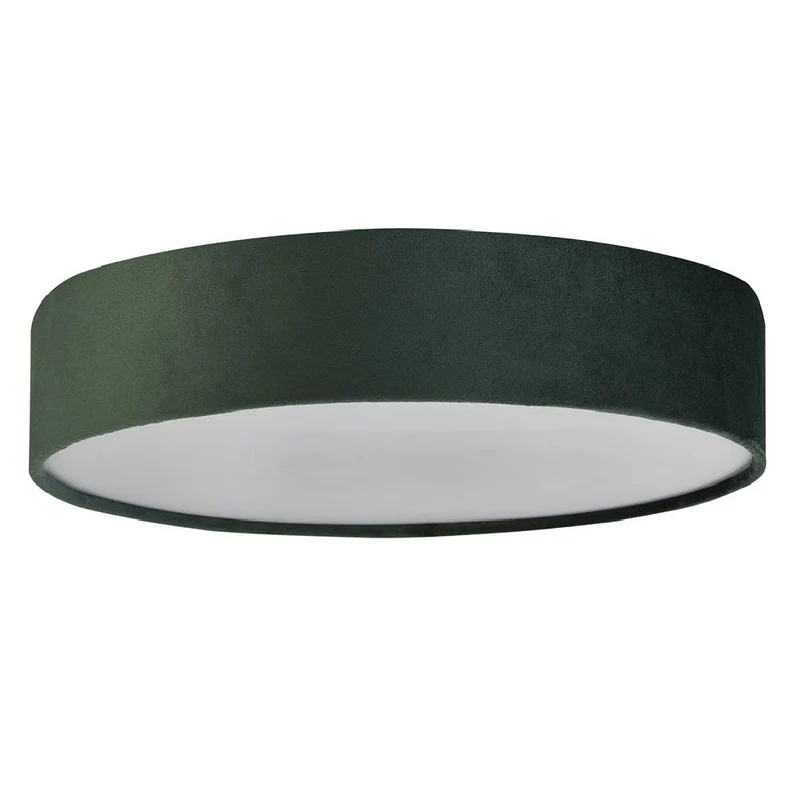 Skanto | Grüne Samt- & Opal-Diffusor Vintage Runde Deckenleuchte 38cm