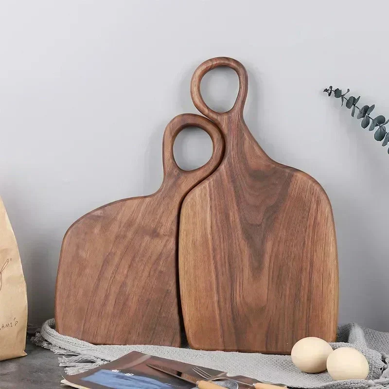 Skanto | WaldenCraft Walnuss-Schneidebrett – Luxuriöses doppelseitiges Schneide- & Servierbrett