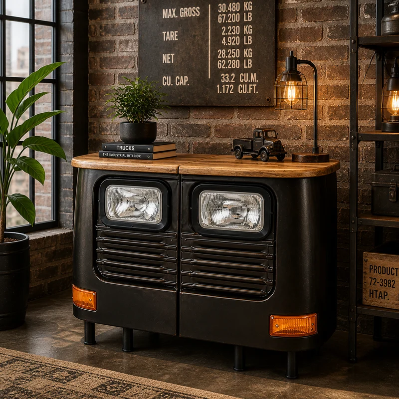 Antik Industrial Lkw Sideboard Möbel Deko Tisch