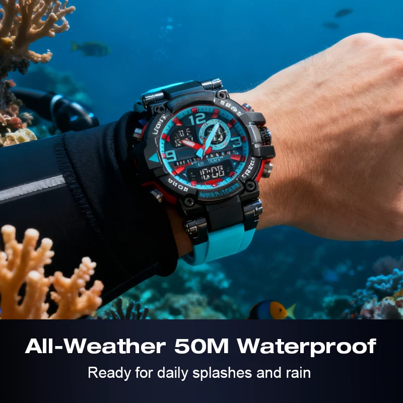 🔈🔈Zeitlich begrenztes Angebot: 60 % RABATT⌚Multifunktionale wasserdichte digitale LED-Uhr