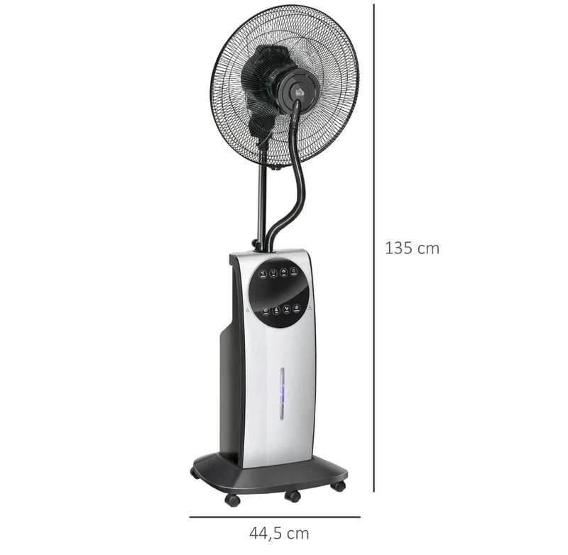 Nebel Ventilator Sprühnebel Standventilator Wasserabkühlung