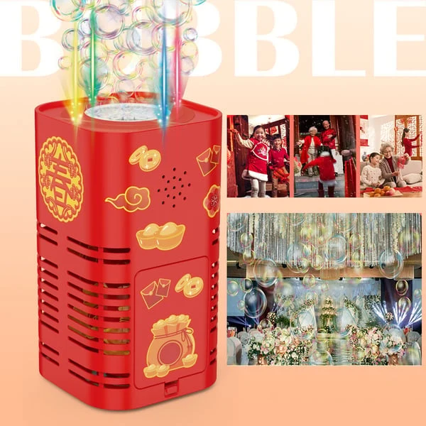 🎆 50% RABATT! ✨ Feuerwerk-Seifenblasenmaschine – mit Lichtern & Musik, Automatisch & Riesiger Blasenspaß 🎉