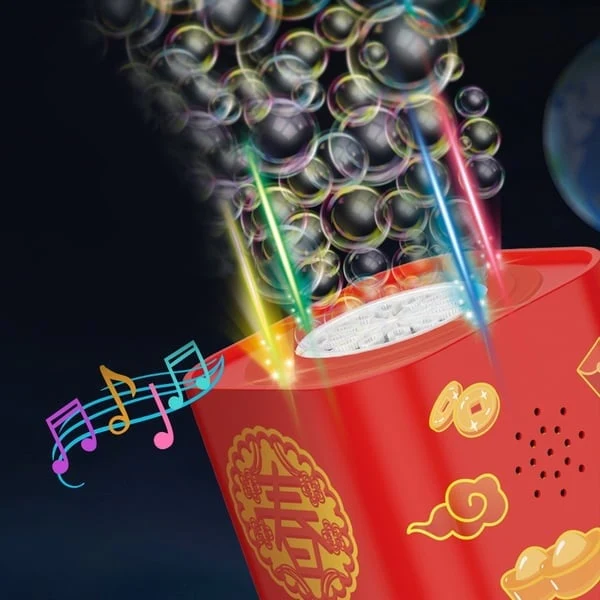 🎆 50% RABATT! ✨ Feuerwerk-Seifenblasenmaschine – mit Lichtern & Musik, Automatisch & Riesiger Blasenspaß 🎉