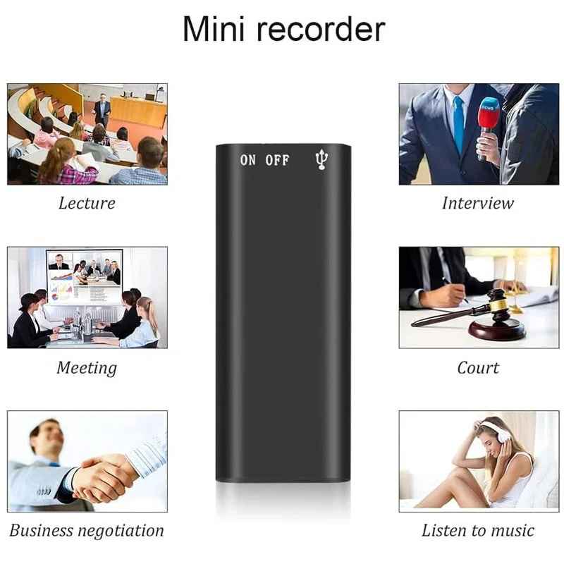 ✨🎅Weihnachtsangebote – Nur für kurze Zeit!⏰Mini Digital Audio Voice Recorder Pen Dictaphone