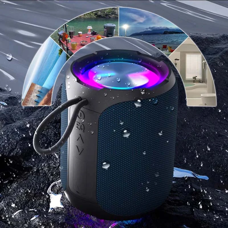 🎵40 W Peak tragbarer Bluetooth-Lautsprecher mit RGB-Beleuchtung💥