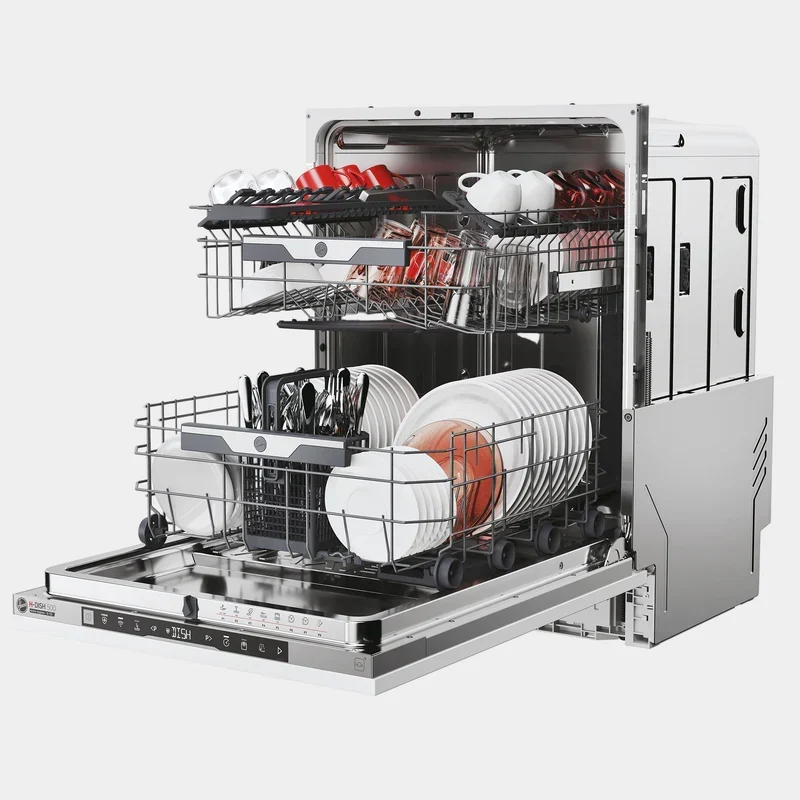Hoover H-Dish 500 60CM Fully integriert Standard Geschirrspüler - Graphit | HI 5C6F0S-80