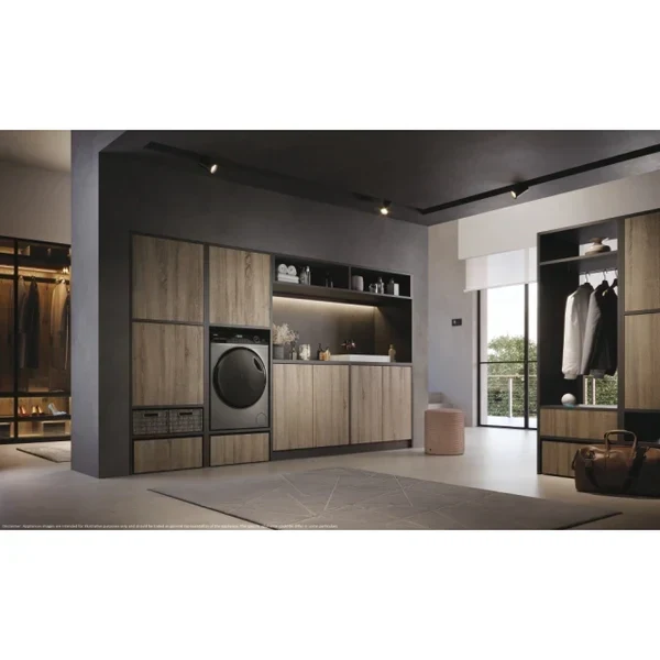 Haier I-Pro Series 5 9KG/6KG 1400RPM freistehend Waschtrockner - Anthracite | HWD90B14959S8NUK