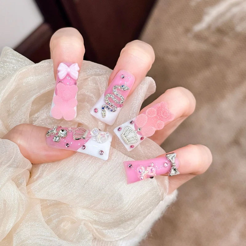 Dekoratives Press-On Nail Art Set