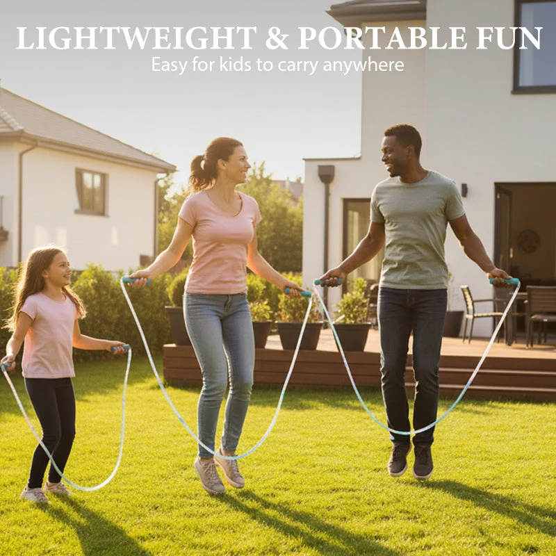 🔥 KAUFE 1, ERHALTE 1 GRATIS! 🎉 LED-Leuchtseil zum Springen – 3 Lichtmodi, Verstellbare Länge & Rutschfester Griff ✨📦