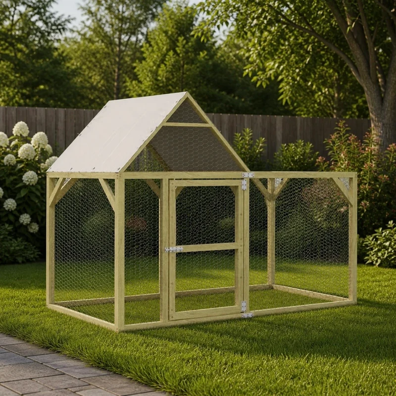 Hühnerkäfig Hühnerstall Gehege Outdoor Stall 200×100×150cm