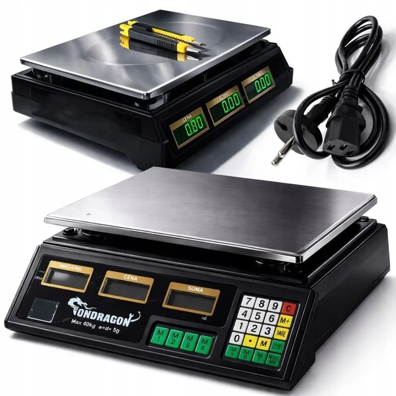 Elektronisch Ladenwaage 40kg Preisrechnend Digitalwaage