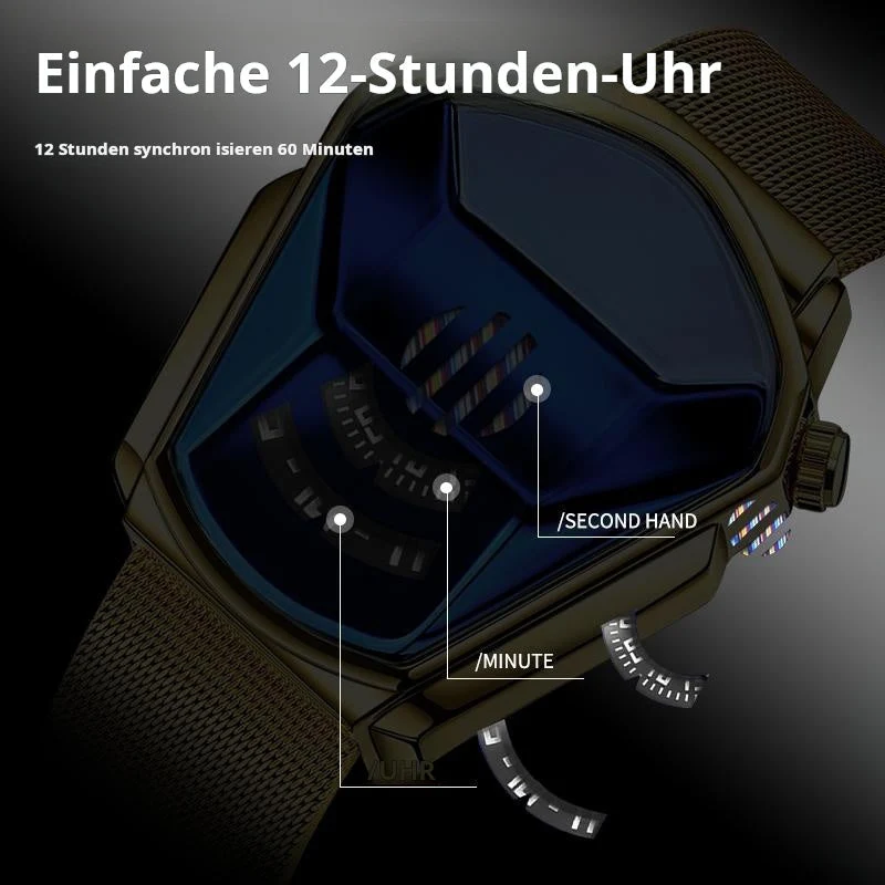 📢📢 Flash Sale: Nur noch 3 Stunden! ⏰⏰——Luxus Herren Rennsport Rhombus Uhr