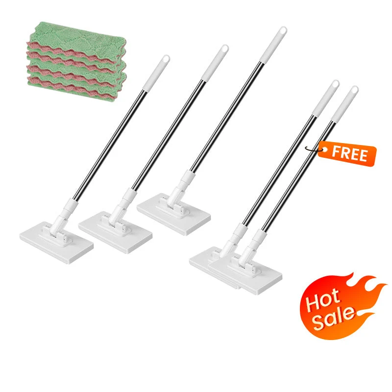 🎁Begrenzte Stückzahl 50% Rabatt🧹✨ Einweg-Staubmopp mit 4 wiederverwendbaren Bezügen – Praktisch und effektiv 💥🌟