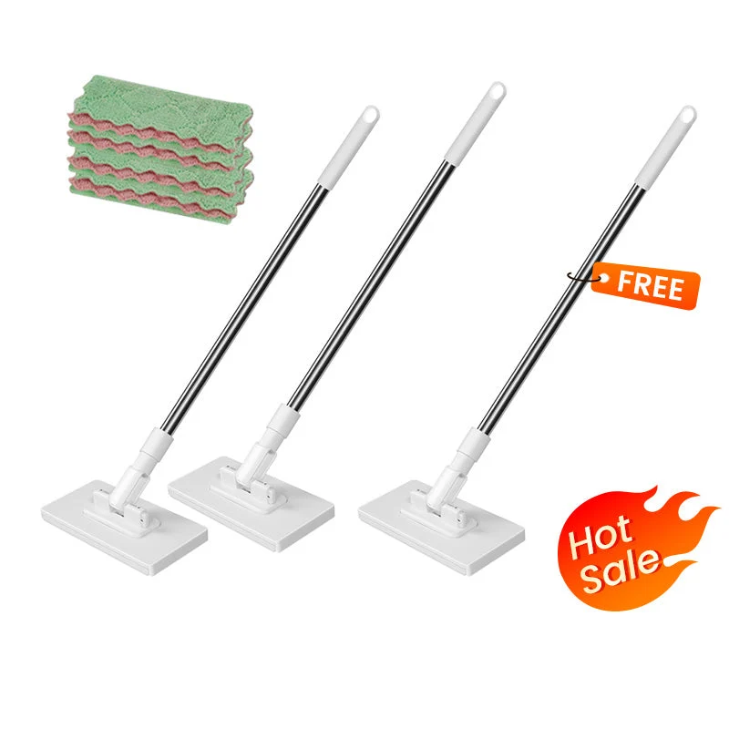 🎁Begrenzte Stückzahl 50% Rabatt🧹✨ Einweg-Staubmopp mit 4 wiederverwendbaren Bezügen – Praktisch und effektiv 💥🌟
