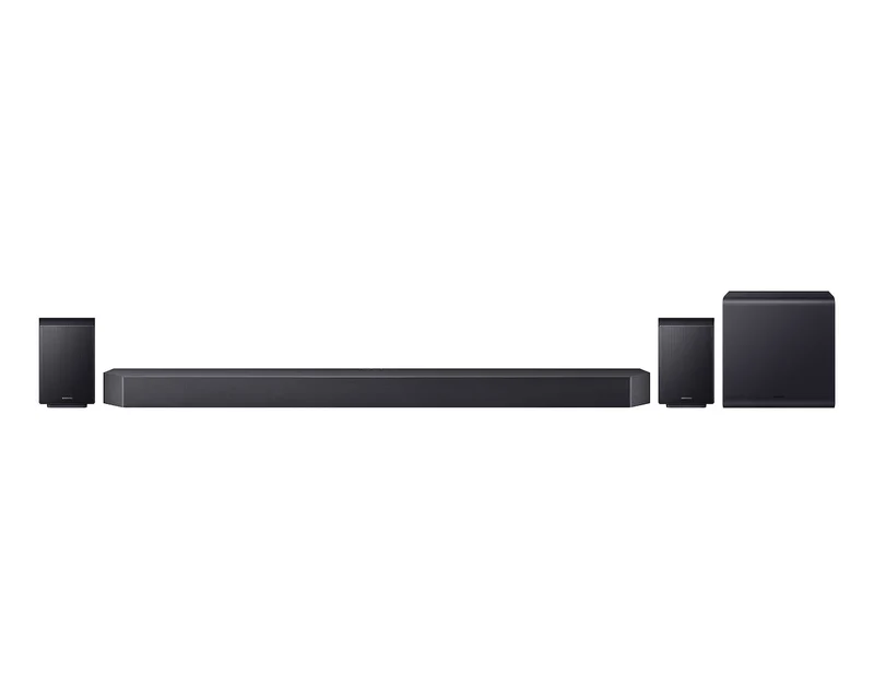 Samsung Q-Series 11.1.4CH Soundbar mit Subwoofer & Rear Speakers - Titan Schwarz | HW-Q990H/XU
