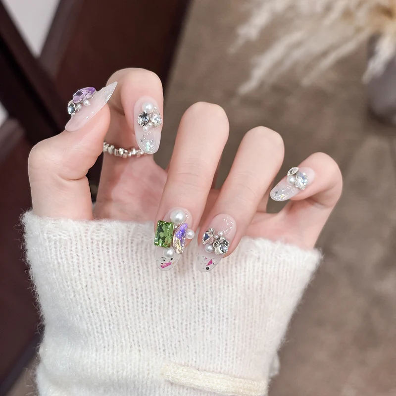 Glamouröse 3D Dekorative Nagelspitzen