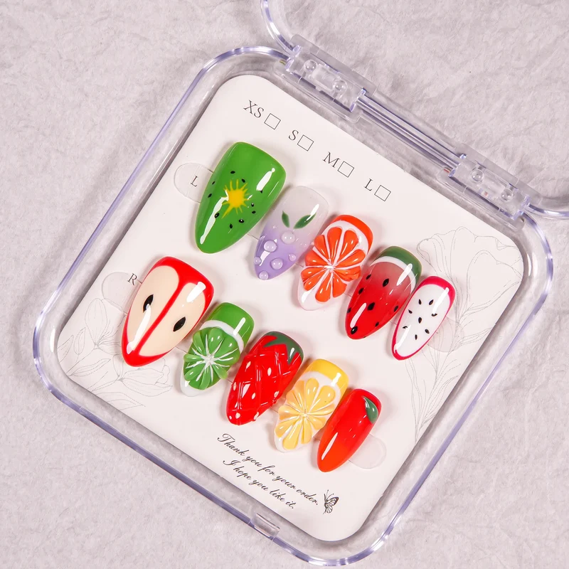 Frucht-Themen Press-On Nagel Set