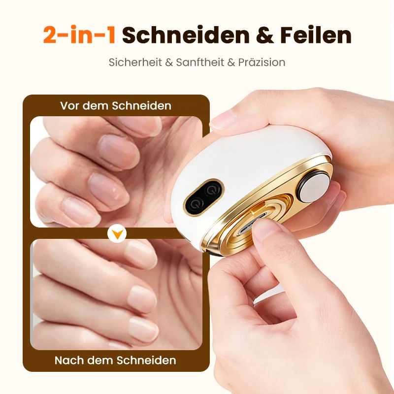 🔥2-in-1-Nagelknipser und elektrische Nagelfeile