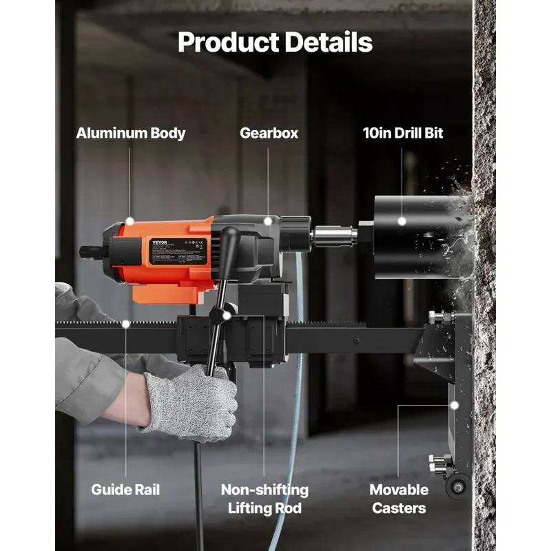 Bohranlage 2500W Kernbohrgerät Kernbohrmaschine Magnetbohrmaschine