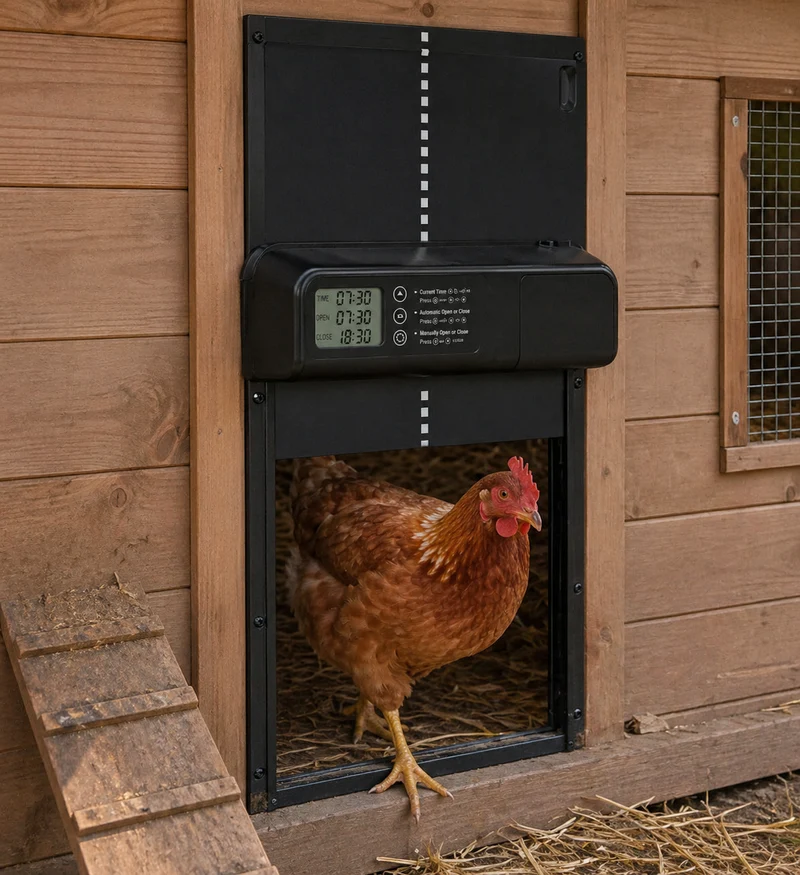 Automatische Hühnerstalltür Hühnerklappe Hühnertür