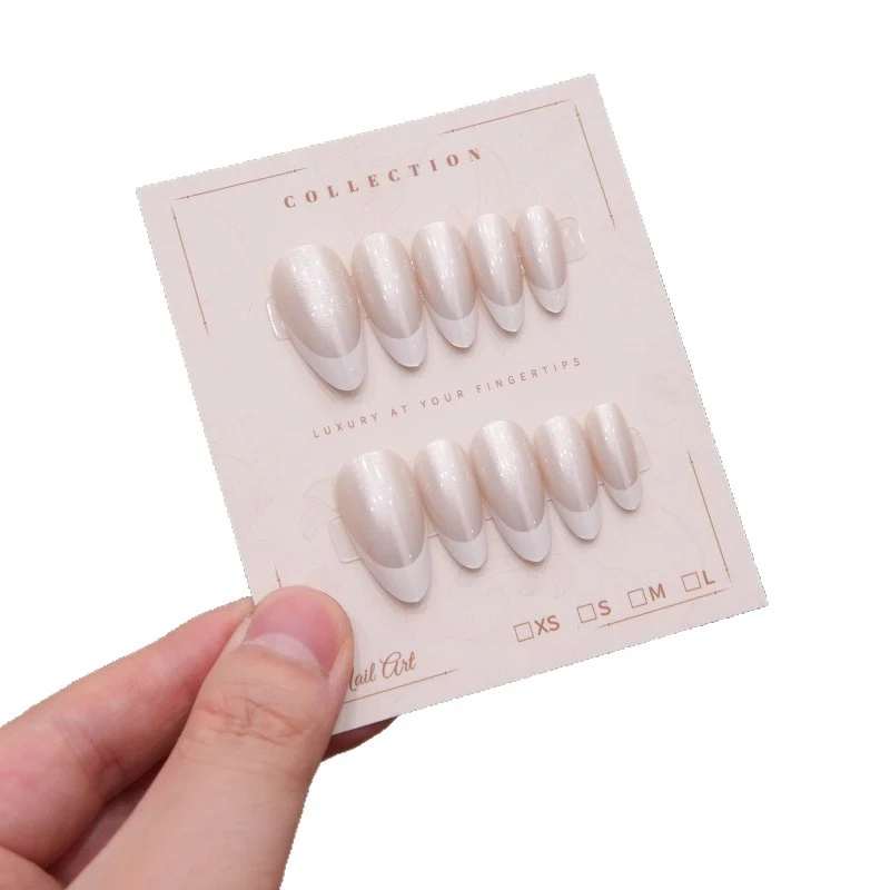 Französische Tipp Press-On Nagelset