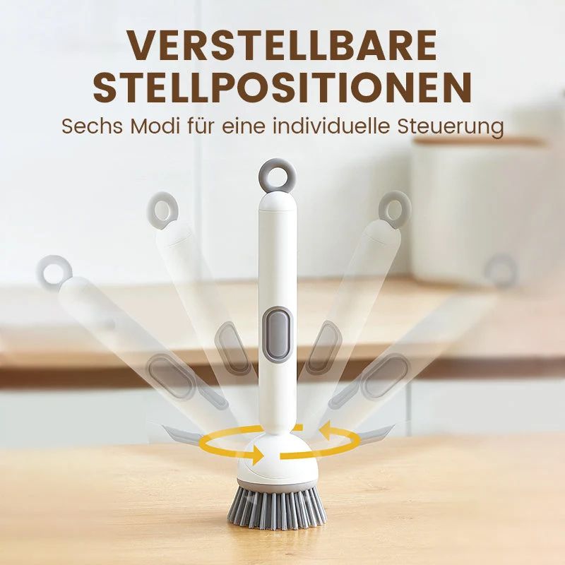 🍳 50% RABATT! 🧽 Drehbare Reinigungsbürste mit Langem Griff – Gründlich, Rückenfreundlich & Für Töpfe/Geschirr 💦