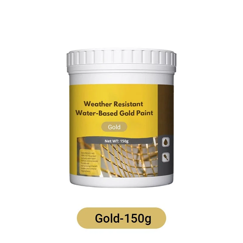 🎨 WASSERBASIERTE GOLDFARBE – Höchste Wetterbeständigkeit • Einfache Anwendung • Umweltfreundlich • Elegante Dekoration