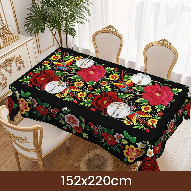 🔥Heißer Verkauf🔥Mexikanische Blumentischdecke mit gewelltem Rand (70% RABATT)