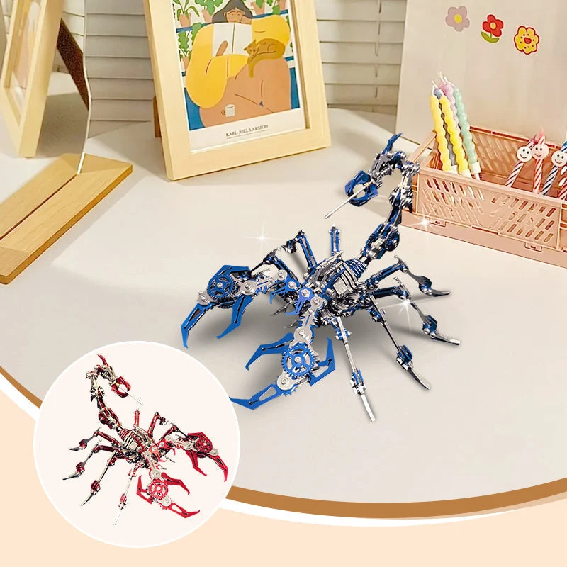 📢📢60 % Rabatt !!!✨3D-Metallpuzzle-Bausatz „Skorpion“ – Mechanisches Modell zum Zusammenbauen