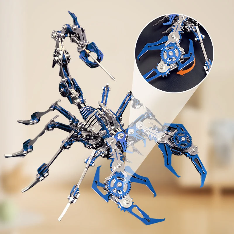 📢📢60 % Rabatt !!!✨3D-Metallpuzzle-Bausatz „Skorpion“ – Mechanisches Modell zum Zusammenbauen