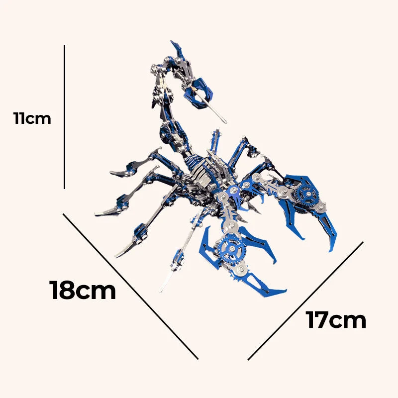 📢📢60 % Rabatt !!!✨3D-Metallpuzzle-Bausatz „Skorpion“ – Mechanisches Modell zum Zusammenbauen