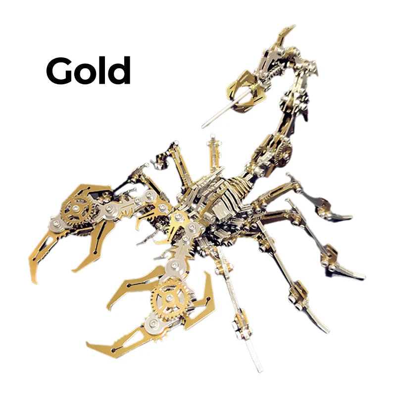 📢📢60 % Rabatt !!!✨3D-Metallpuzzle-Bausatz „Skorpion“ – Mechanisches Modell zum Zusammenbauen